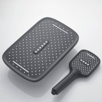 Душевая система Shevanik S4036H, цвет черный матовый