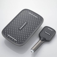 Душевая система Shevanik S4036T, вороненая сталь, gunmetal