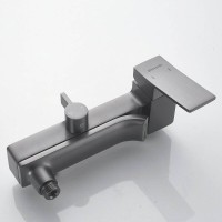 Душевая система Shevanik S4036T, вороненая сталь, gunmetal