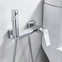 Гигиенический душ Shevanik S4105-1, со смесителем, цвет хром