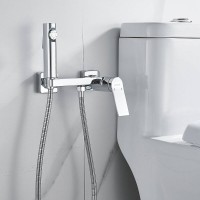 Гигиенический душ Shevanik S4105-1, со смесителем, цвет хром