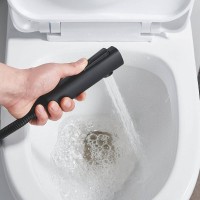 Гигиенический душ Shevanik S4105H-1, со смесителем, цвет черный матовый