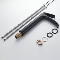 Смеситель для раковины Shevanik S4111H, цвет черный матовый