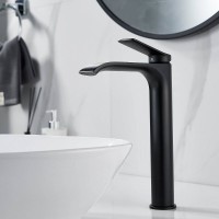 Смеситель для раковины Shevanik S4111H, цвет черный матовый