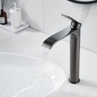 Смеситель для раковины Shevanik S4111T, вороненая сталь, gunmetal