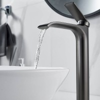 Смеситель для раковины Shevanik S4111T, вороненая сталь, gunmetal
