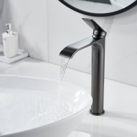 Смеситель для раковины Shevanik S4111T, вороненая сталь, gunmetal
