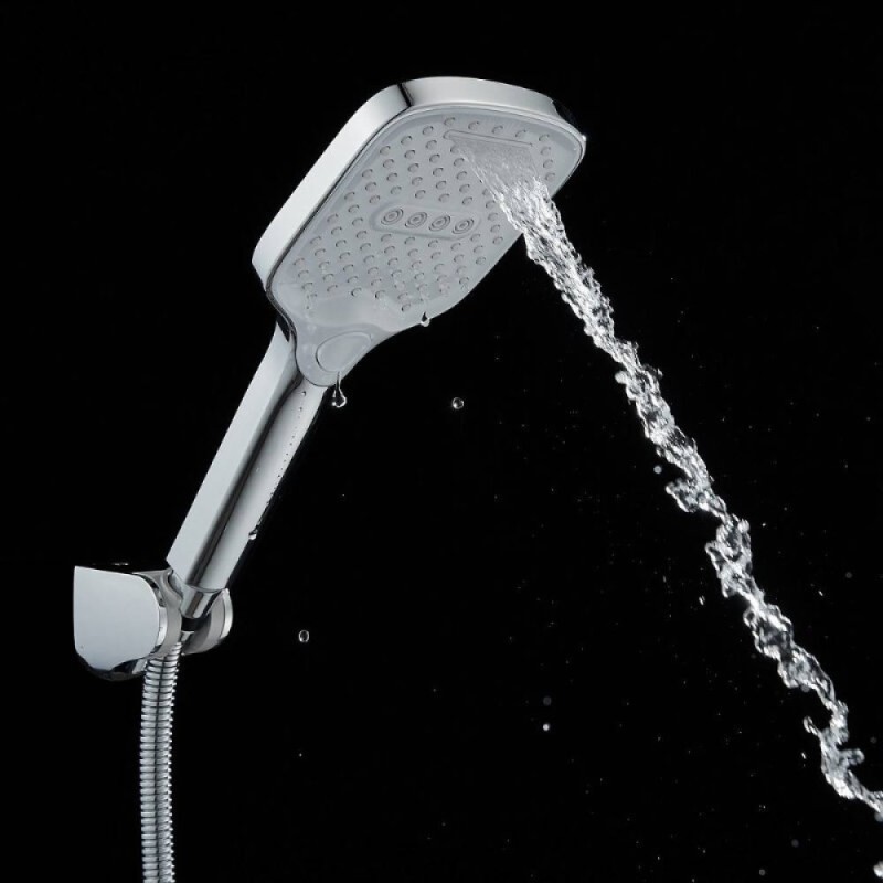 Смеситель для ванны и душа Shevanik S4112, на борт ванны, цвет хром