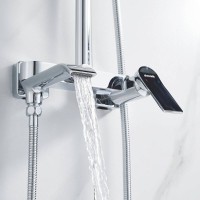 Душевая система Shevanik S4136, цвет хром
