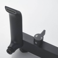 Душевая система Shevanik S4136H, цвет черный матовый