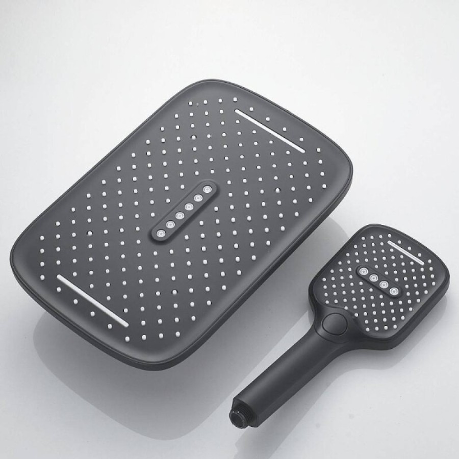 Душевая система Shevanik S4136H, цвет черный матовый