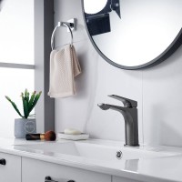 Смеситель для раковины Shevanik S4201T, цвет вороненая сталь, gunmetal