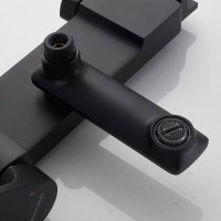 Душевая система Shevanik S4226H, цвет черный матовый