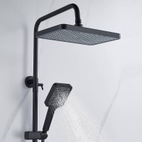 Душевая система Shevanik S4226H, цвет черный матовый