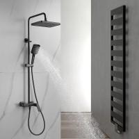 Душевая система Shevanik S4226T, цвет вороненая сталь, gunmetal