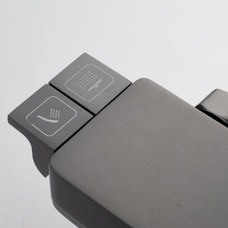 Душевая система Shevanik S4226T, цвет вороненая сталь, gunmetal