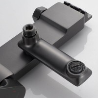 Душевая система Shevanik S4226T, цвет вороненая сталь, gunmetal