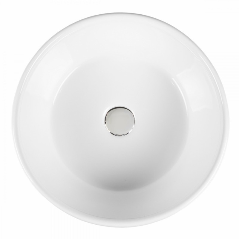 BOND S53-390 Раковина накладная круглая 39*39*15см белая