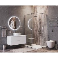 BOND S53-390 Раковина накладная круглая 39*39*15см белая