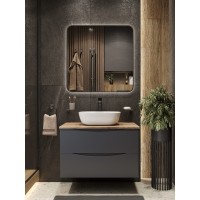 BOND S54-450 Раковина накладная прямоугольная 45,5*32,5*13,5см белая