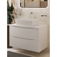 BOND S54-480 Раковина накладная прямоугольная 48*37*13см белая