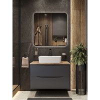 BOND S54-480 Раковина накладная прямоугольная 48*37*13см белая