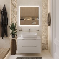 BOND S54-600 Раковина накладная прямоугольная 60*42*14см белая