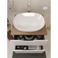 BOND S56-500 Раковина накладная прямоугольная 50*38*14см белая
