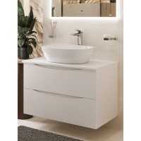 BOND S56-500 Раковина накладная прямоугольная 50*38*14см белая
