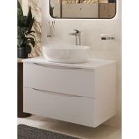 BOND S59-490 Раковина накладная овальная 60*40*15см белая