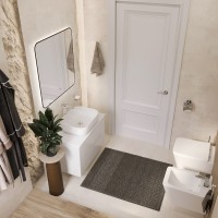 BOND S61-500 Раковина накладная прямоугольная 50*40*14,5см белая