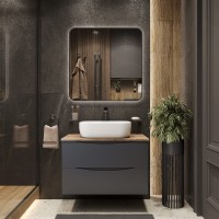BOND S61-500 Раковина накладная прямоугольная 50*40*14,5см белая
