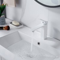 Смеситель для раковины Shevanik S6101C, цвет белый