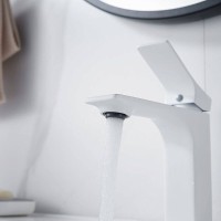 Смеситель для раковины Shevanik S6101C, цвет белый