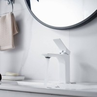 Смеситель для раковины Shevanik S6101C, цвет белый