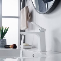 Смеситель для раковины Shevanik S6101C, цвет белый