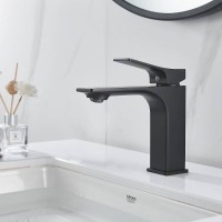 Смеситель для раковины Shevanik S6101H, цвет черный матовый