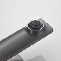 Смеситель для раковины Shevanik S6101T, вороненая сталь, gunmetal