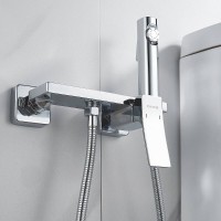 Гигиенический душ Shevanik S6105-1, со смесителем, цвет хром