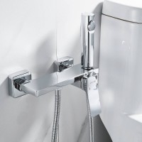 Гигиенический душ Shevanik S6105-1, со смесителем, цвет хром