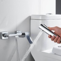 Гигиенический душ Shevanik S6105-1, со смесителем, цвет хром
