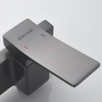 Гигиенический душ Shevanik S6105T-1, со смесителем, вороненая сталь, gunmetal