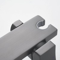 Гигиенический душ Shevanik S6105T-1, со смесителем, вороненая сталь, gunmetal
