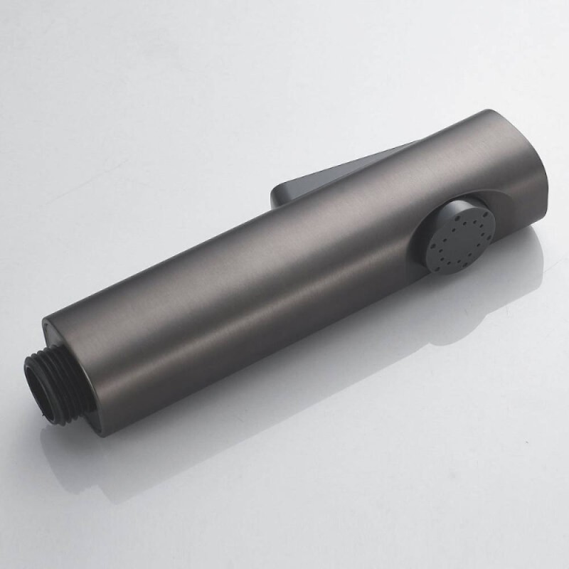 Гигиенический душ Shevanik S6105T-1, со смесителем, вороненая сталь, gunmetal
