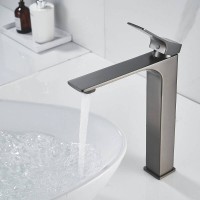 Смеситель для раковины Shevanik S6111T, вороненая сталь, gunmetal