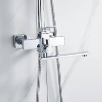 Душевая система Shevanik S6136, цвет хром
