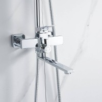 Душевая система Shevanik S6136, цвет хром