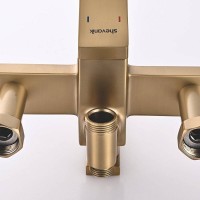 Душевая система Shevanik S6136G, цвет золотой сатин