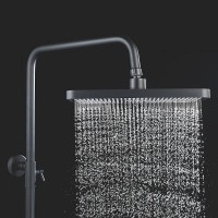 Душевая система Shevanik S6136H, цвет черный матовый