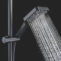 Душевая система Shevanik S6136H, цвет черный матовый